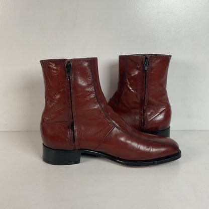 Vintage Florsheim Imperial Zipper Boots 10 D Chelsea Style