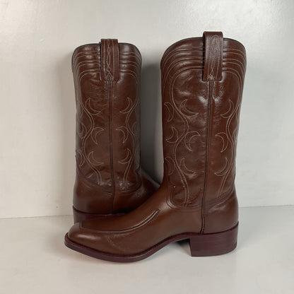 Vintage 1970s Dan Post Cowboy Boots 9 D French Toe