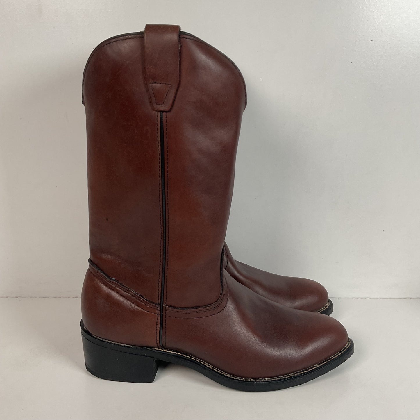 Vintage Georgia Western Work Boots 9.5 Thick Hide USA Made