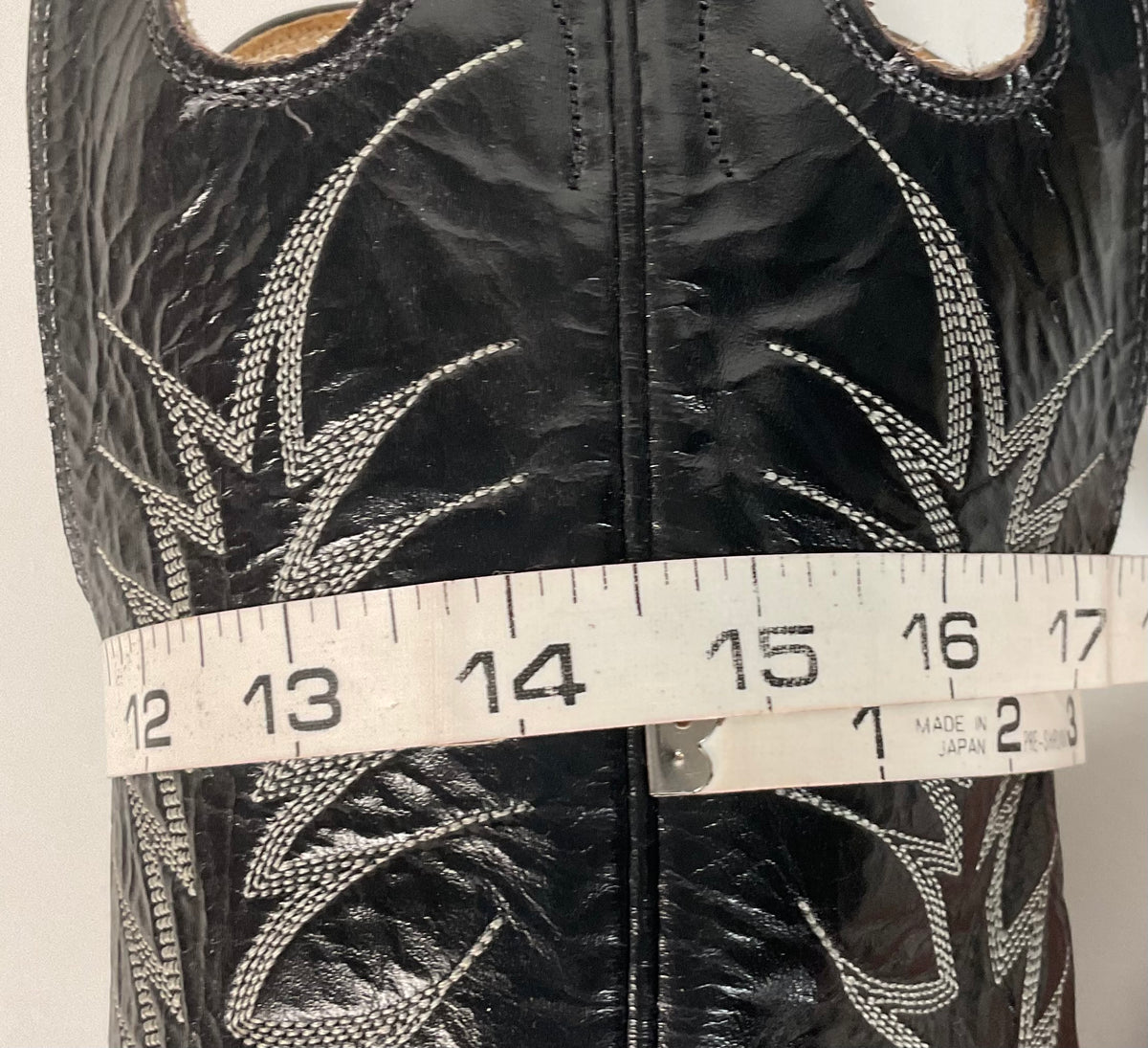 Vintage Nocona Caribou Buckaroo Cowboy Boots | Exotic | Black | Men’s 9.5 D