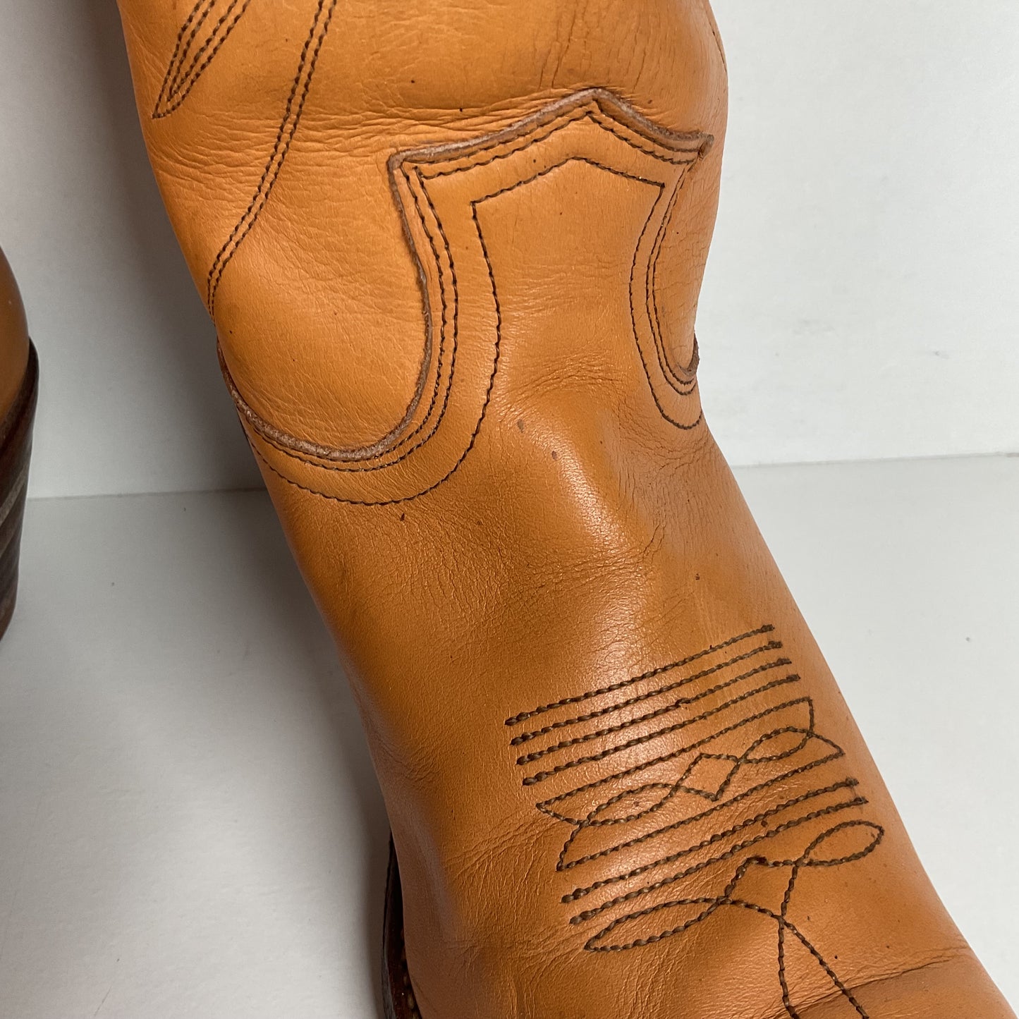 Vintage Frye Billy Cowboy Boots | USA Made | Butterscotch | Men’s 9.5 D