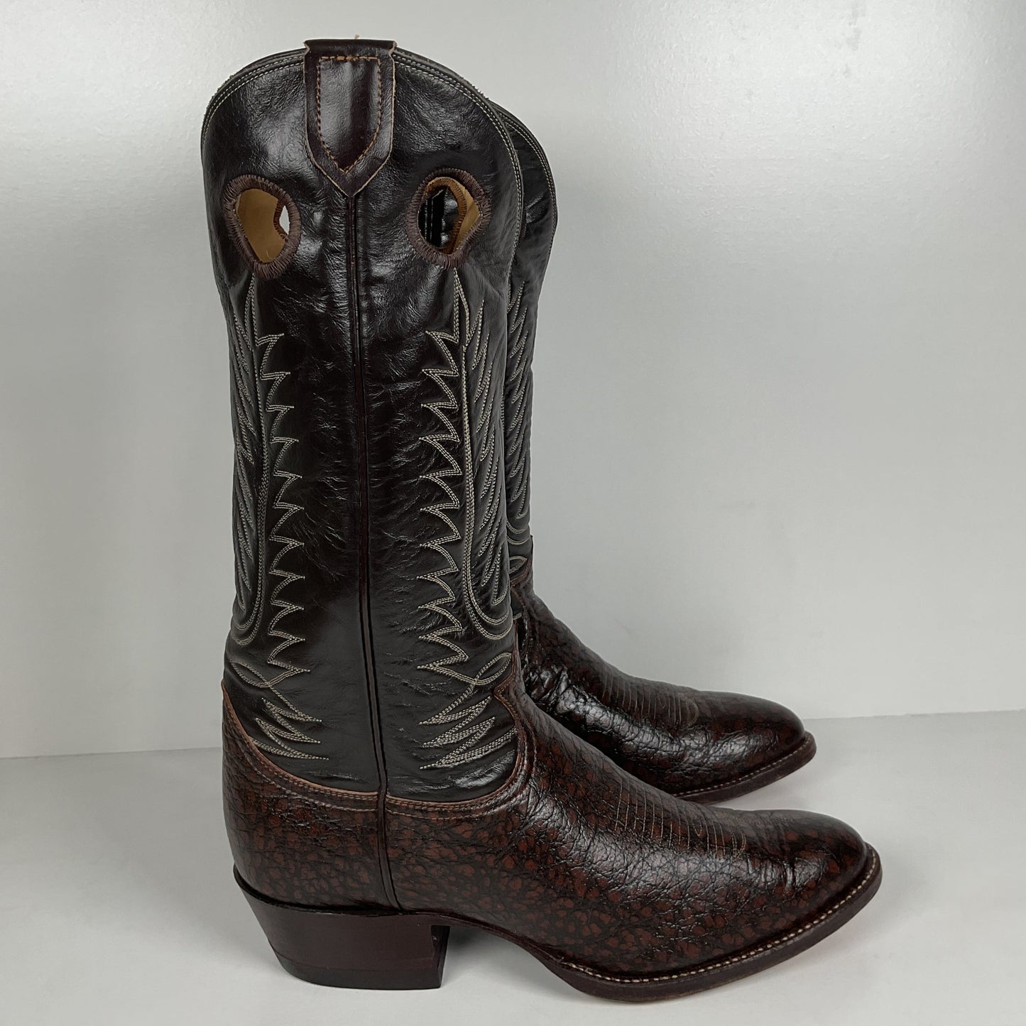 Vintage Tony Lama Caribou Buckaroo Boots | Exotic | Gold Label | Men’s 10 D