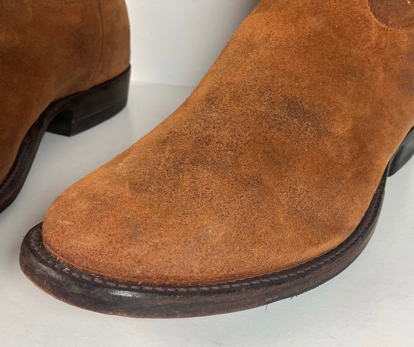 Rios Of Mercedes Kudu Suede Roper Boots | USA Made | Waxy | 12 D