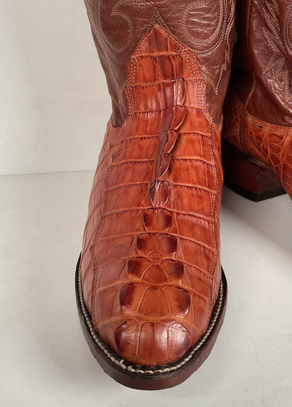 Alberta Boot Company | Alligator Cowboy Boots | Tail Cut | Men’s 9 EE