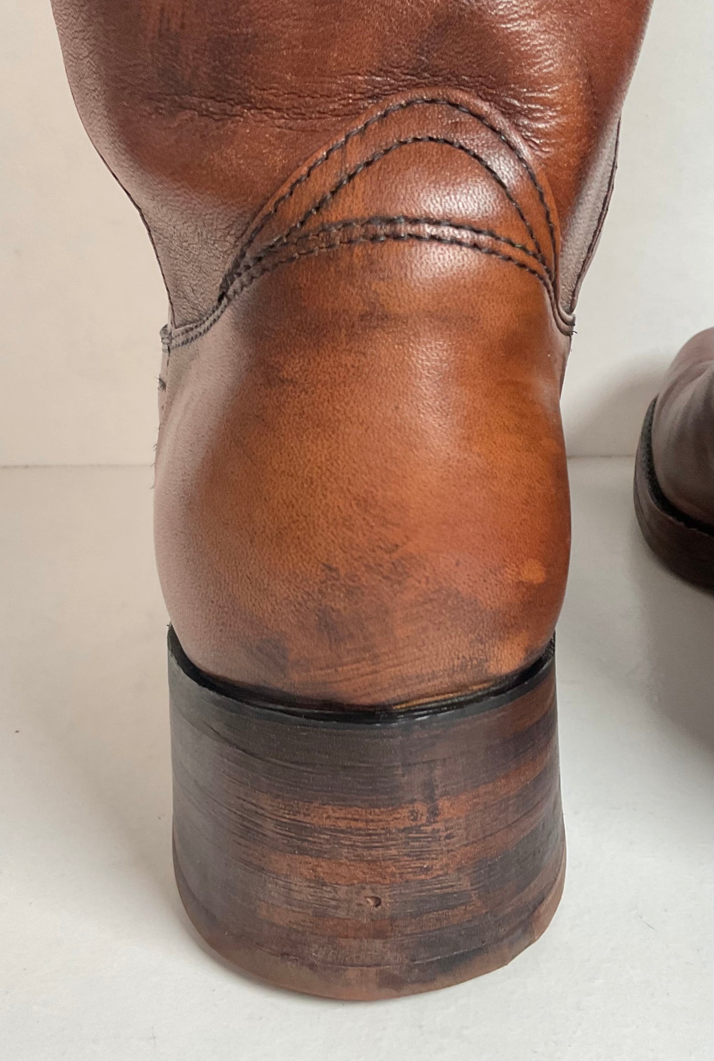 Vintage Sears Chunky Campus Boots 10.5 D USA Made Cutter Toe