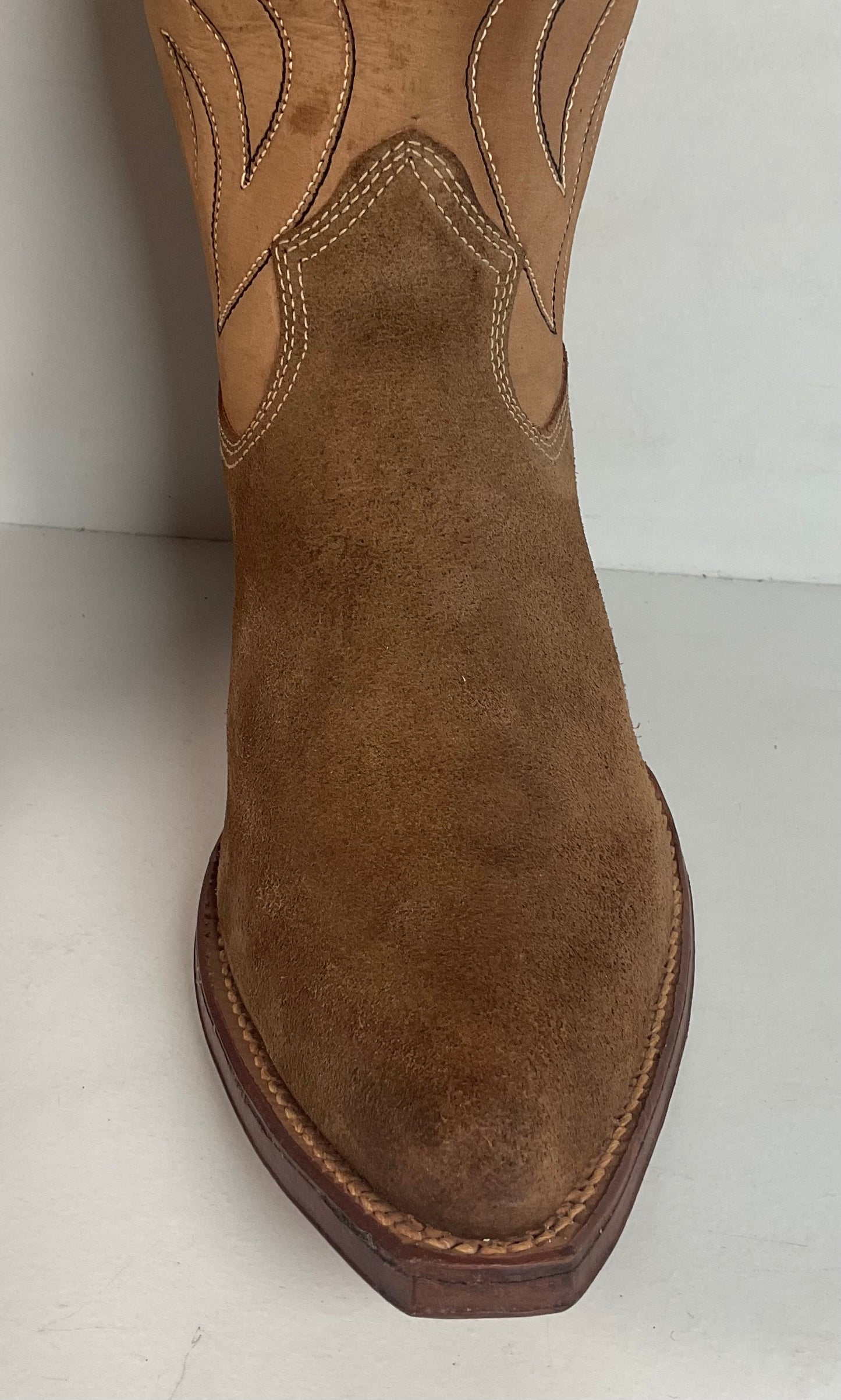 1960s Rodeo Suede Cowboy Boots 11.5 D Rough Out USA Made
