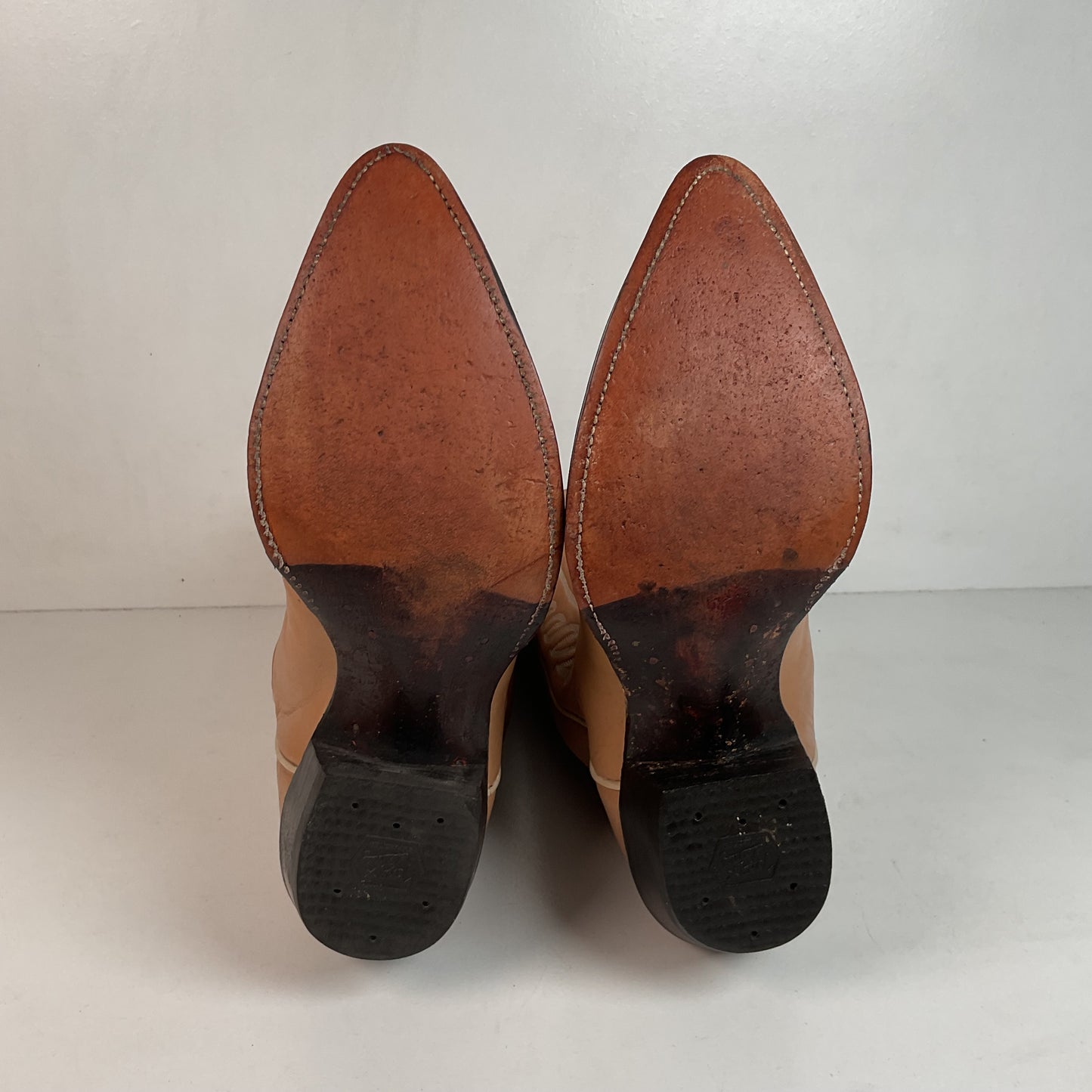 Vintage Tony Lama Gold Label Cowboy Boots 9.5 D Lizard Wingtip USA Made