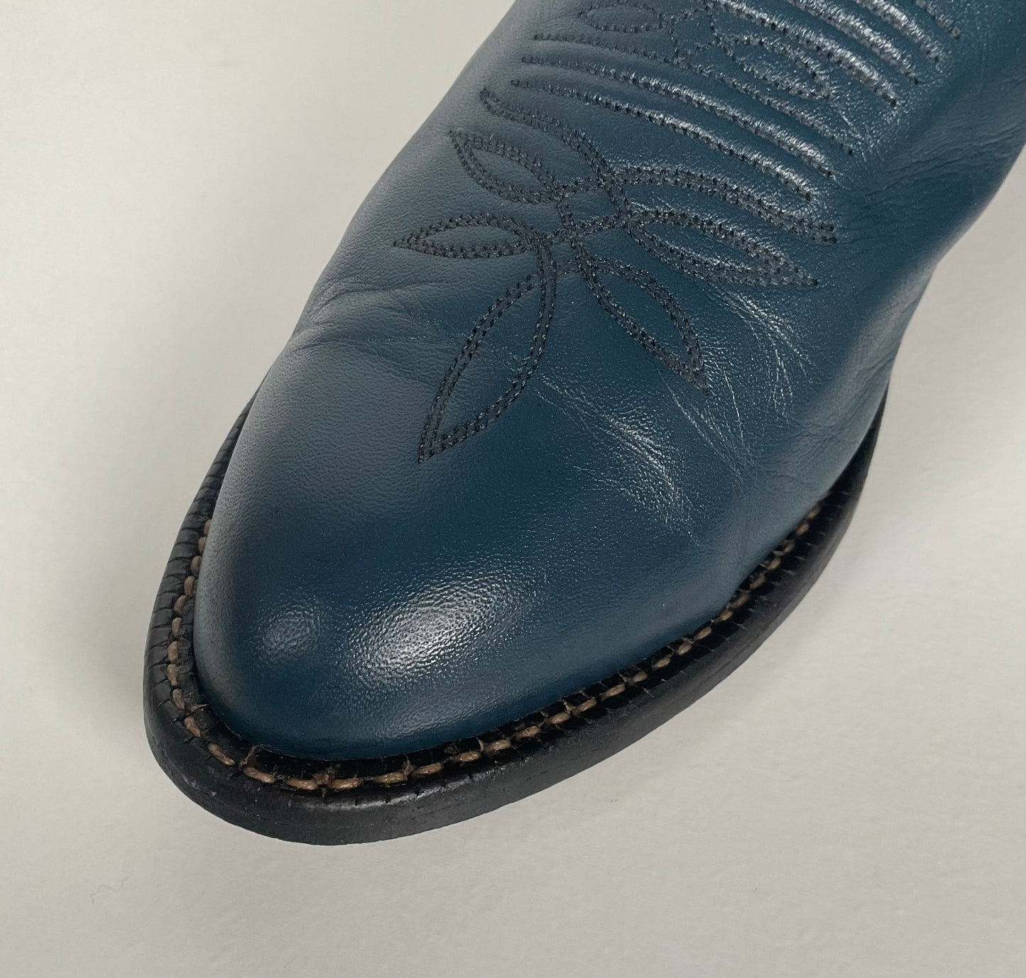Vintage Tony Lama Gold Label Cowgirl Boots | Blue | Women’s 7.5 M