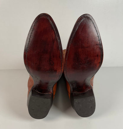 Vintage Justin Cowboy Boots | Deer Skin | USA Made | Men’s 9 D
