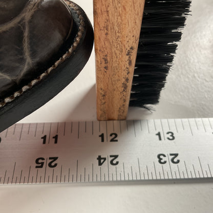 Vintage Exotic Cowboy Boots | Pre Ban | Grey | Wide | Men’s 10