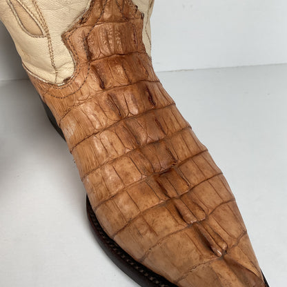 Cuadra Butterfly Cowgirl Boots | Caiman Tail | Tooled Inlays | Women’s 6.5