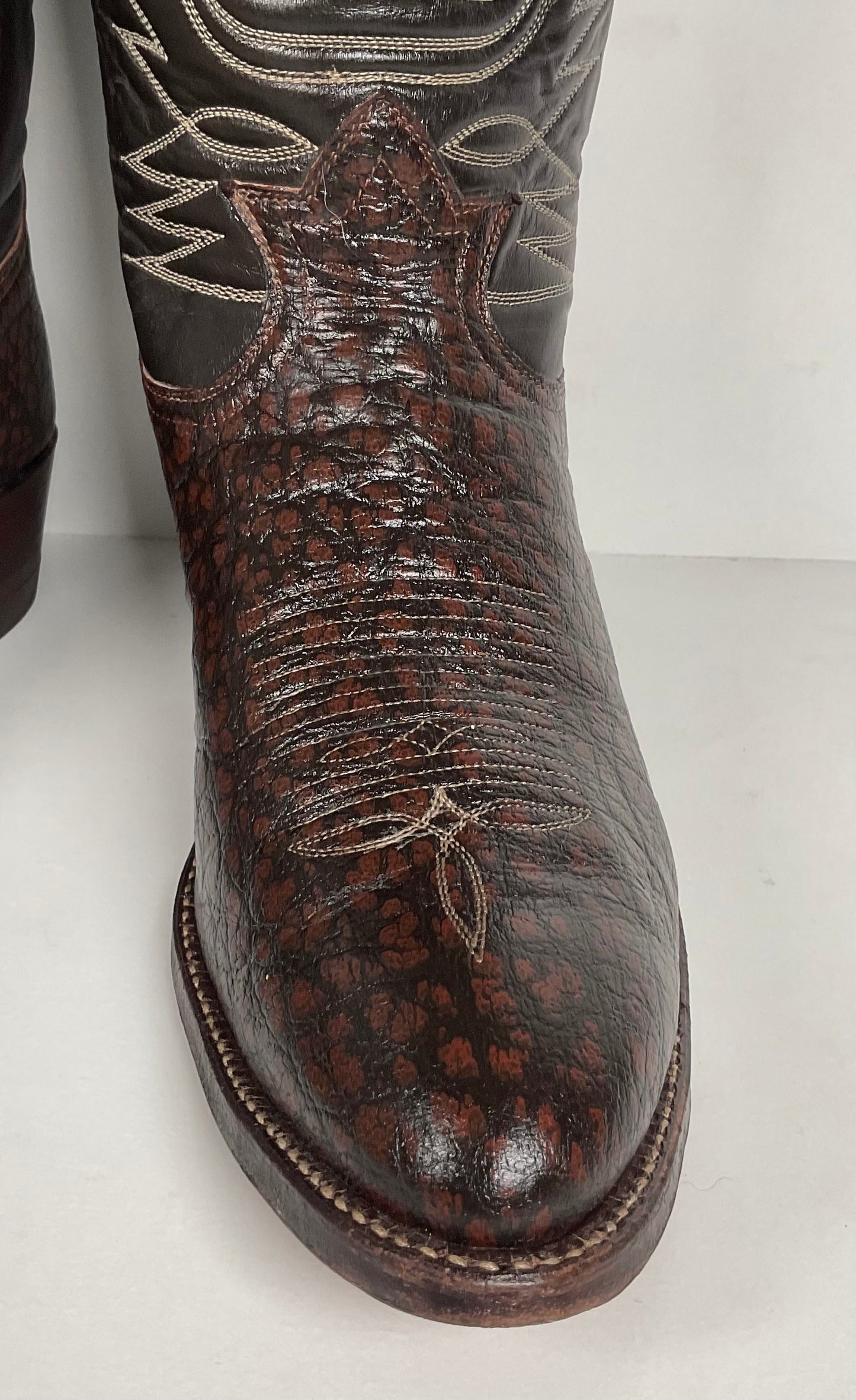 Vintage Tony Lama Caribou Buckaroo Boots | Exotic | Gold Label | Men’s 10 D