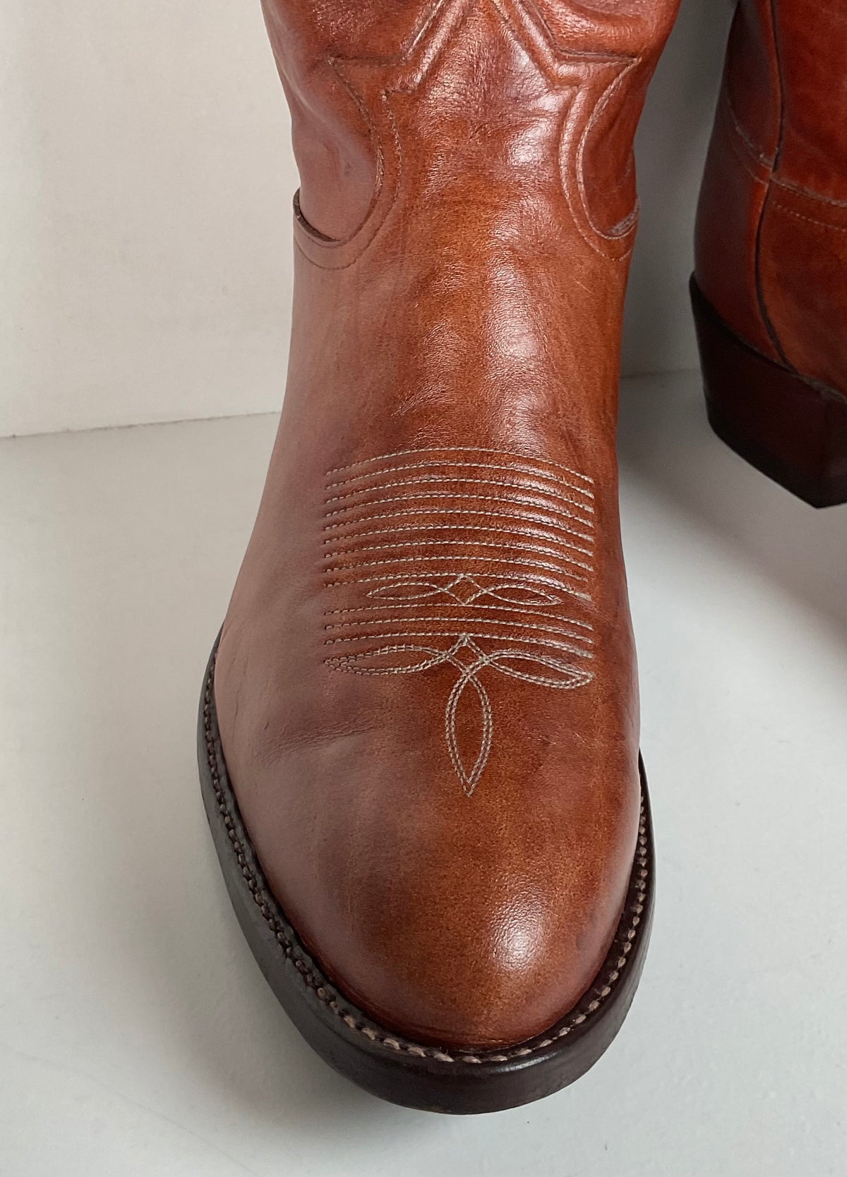 Vintage Tony Lama Chocolate Cow Cowboy Boots | Gold Label | Men’s 11 D