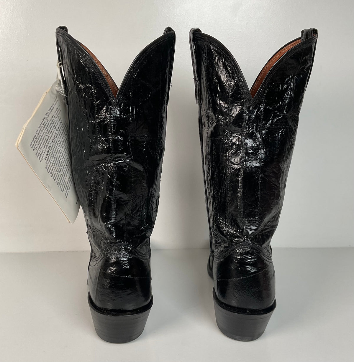 Vintage Nocona Full Eel Skin Cowboy Boots | Exotic | Men’s 5.5 | Women’s 6.5