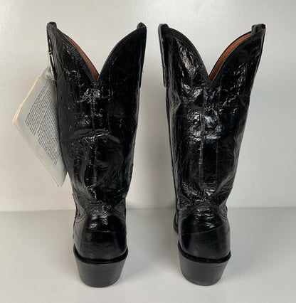 Vintage Nocona Full Eel Skin Cowboy Boots | Exotic | Men’s 5.5 | Women’s 6.5