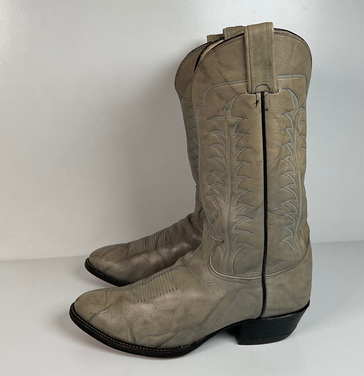 Vintage Tony Lama Gold Label Cowboy Boots | Marbled Leather | Men’s 10.5 EE