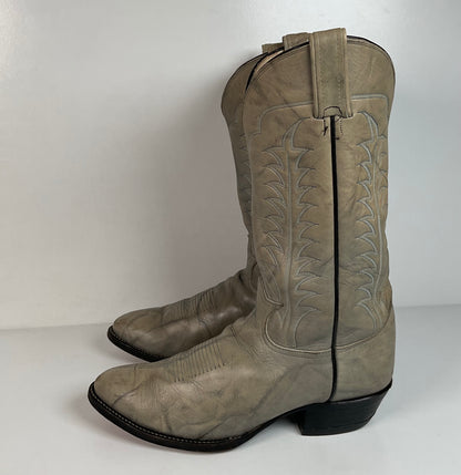 Vintage Tony Lama Gold Label Cowboy Boots | Marbled Leather | Men’s 10.5 EE