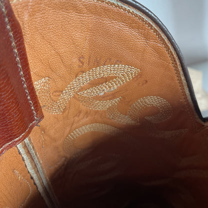 Lucchese San Antonio Ostrich Quill Cowboy Boots Men’s 9.5 B | Women’s 10.5