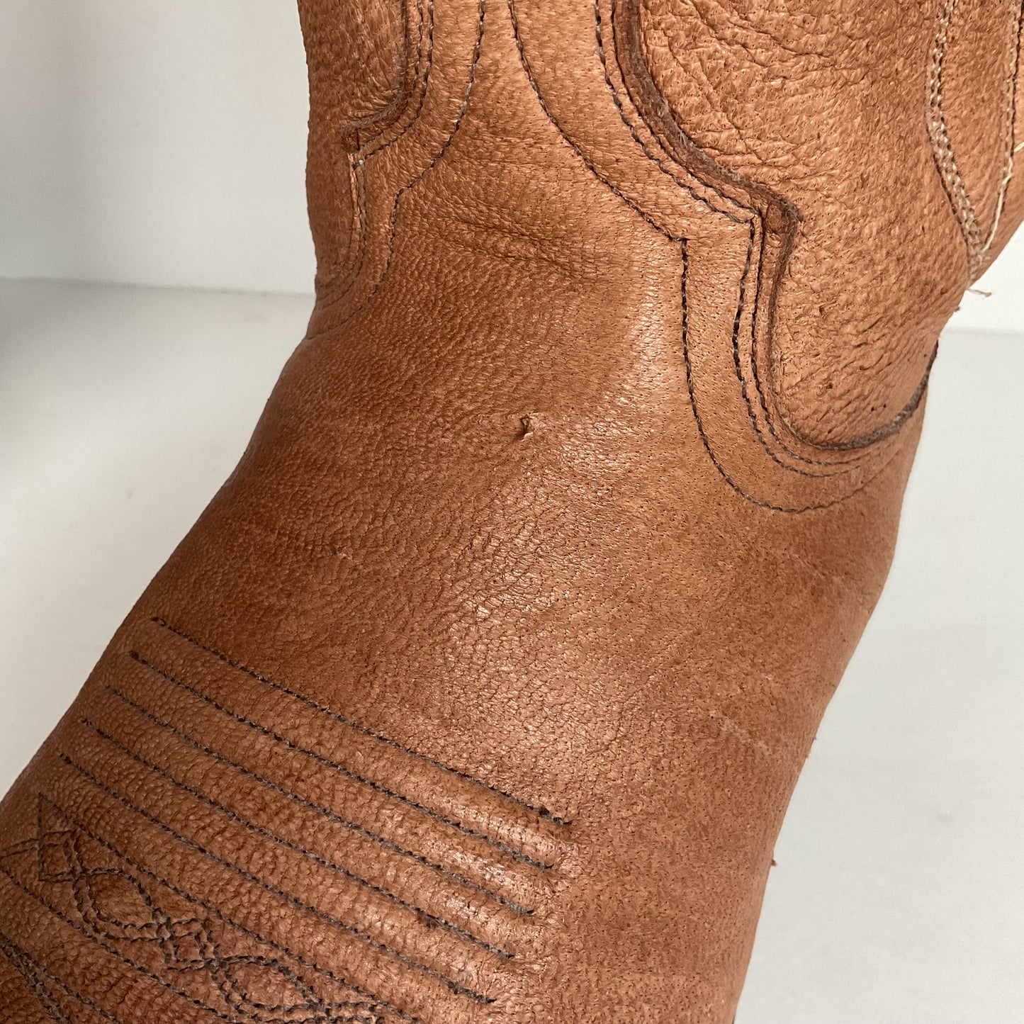 Vintage Dan Post Elk Skin Cowboy Boots | USA Made | Men’s 9.5 D
