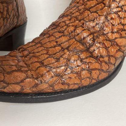 Vintage Olathe Sea Bass Cowboy Boots | Exotic | USA Made | 13 EE
