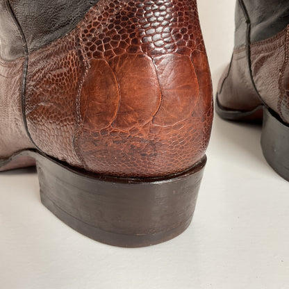 Vintage Cuadra Ostrich Leg Cowboy Boots | Exotic | Men’s 10.5