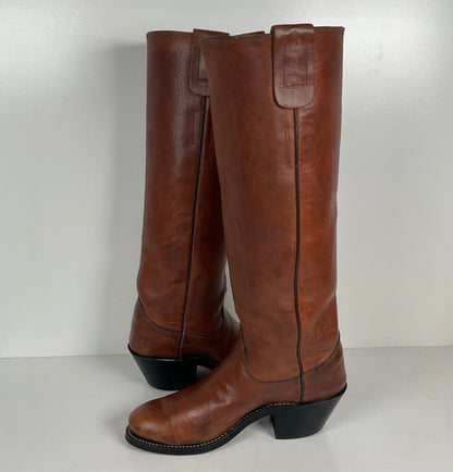 Vintage Olathe Tall Top Buckaroo Boots | USA Made | Men’s 5 B | Women’s 6