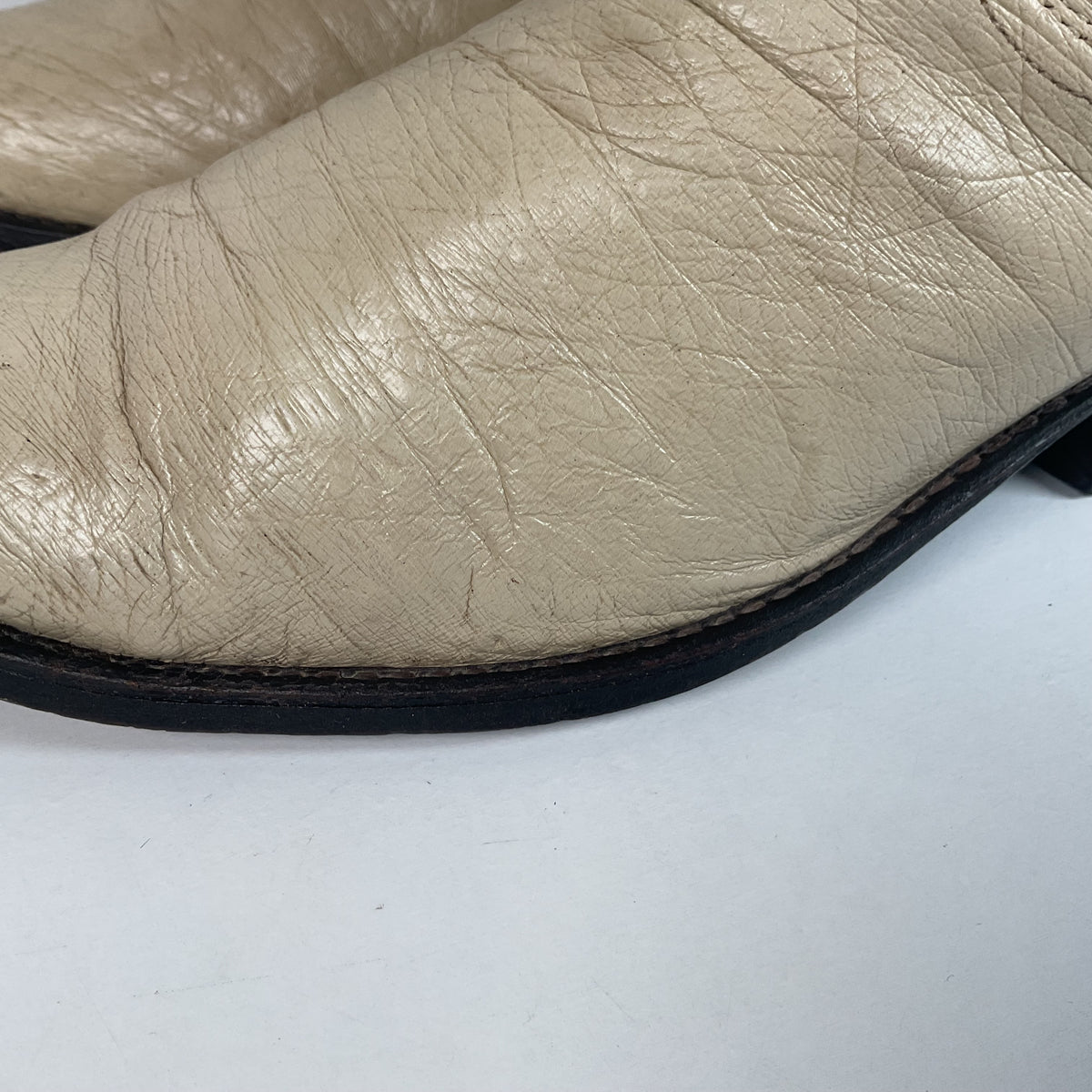 Vintage Dan Post Smooth Ostrich Cowboy Boots | Exotic | USA Made | 10.5 D