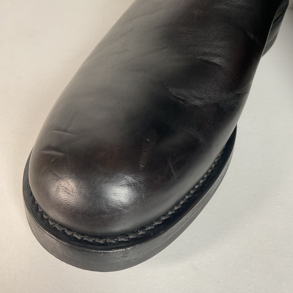 Black Sign Aviator Boots | Horse Hide Engineer | Men’s 10