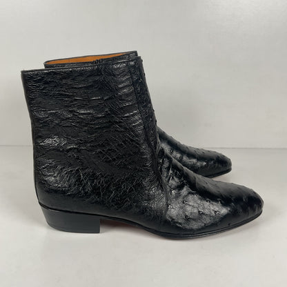 Mezlan for Avventura | Chelsea Zipper Boots | Exotic Ostrich Quill | Men’s 10.5