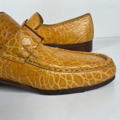 Vintage Sea Turtle Loafers | Monk Strap | Yellow | Men’s 7 D