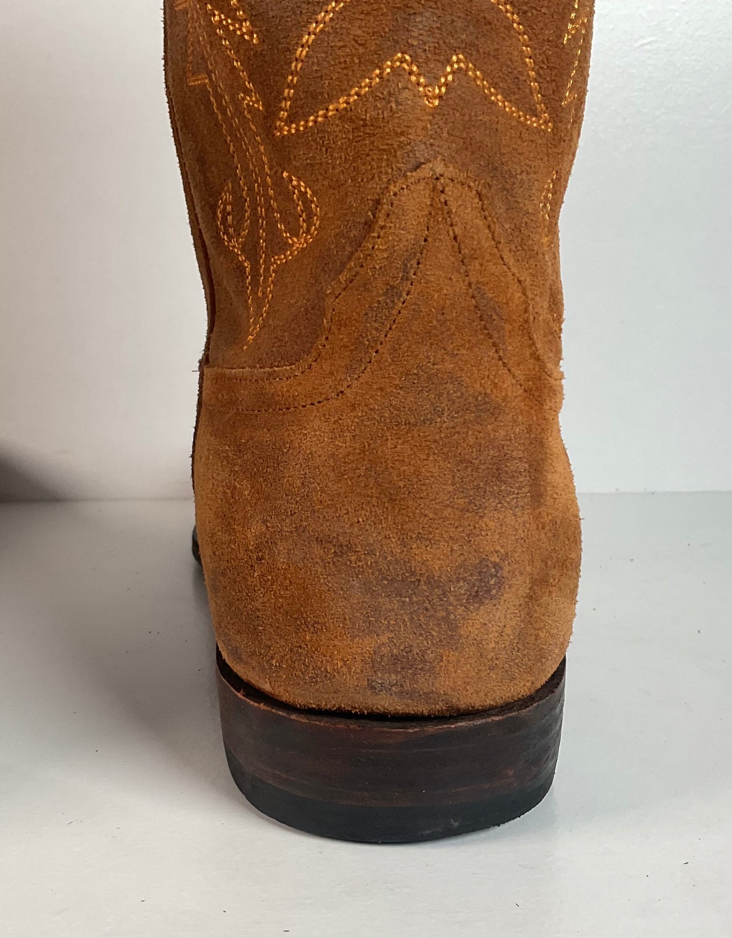 Rios Of Mercedes Kudu Suede Roper Boots | USA Made | Waxy | 12 D
