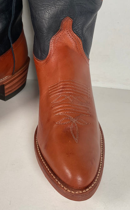 Vintage Dan Post Cowgirl Boots | USA Made | Tooled Inlays | Women’s 7 M