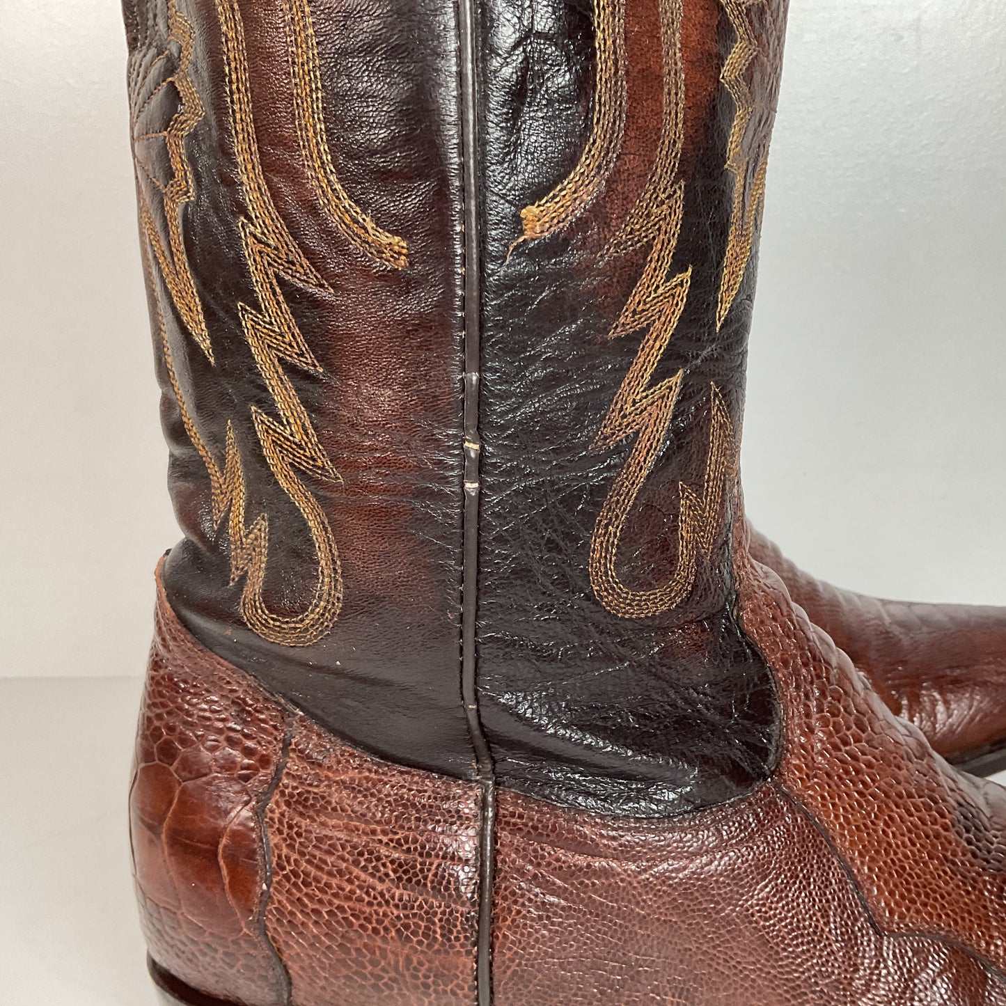 Vintage Cuadra Ostrich Leg Cowboy Boots | Exotic | Men’s 10.5