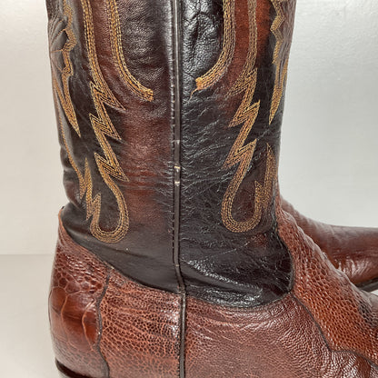 Vintage Cuadra Ostrich Leg Cowboy Boots | Exotic | Men’s 10.5