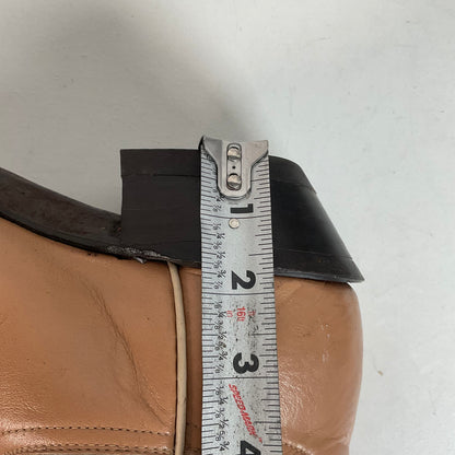 Vintage Tony Lama Gold Label Cowboy Boots 9.5 D Lizard Wingtip USA Made