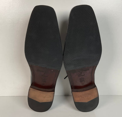 David Eden Exotic Derby Shoes | Navy Blue Crocodile & Teju Lizard | Men’s 13