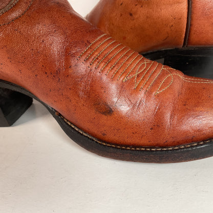 Vintage Tony Lama Buckaroo Boots | Rainbow Stitched | Men’s 8 A | Women’s 9