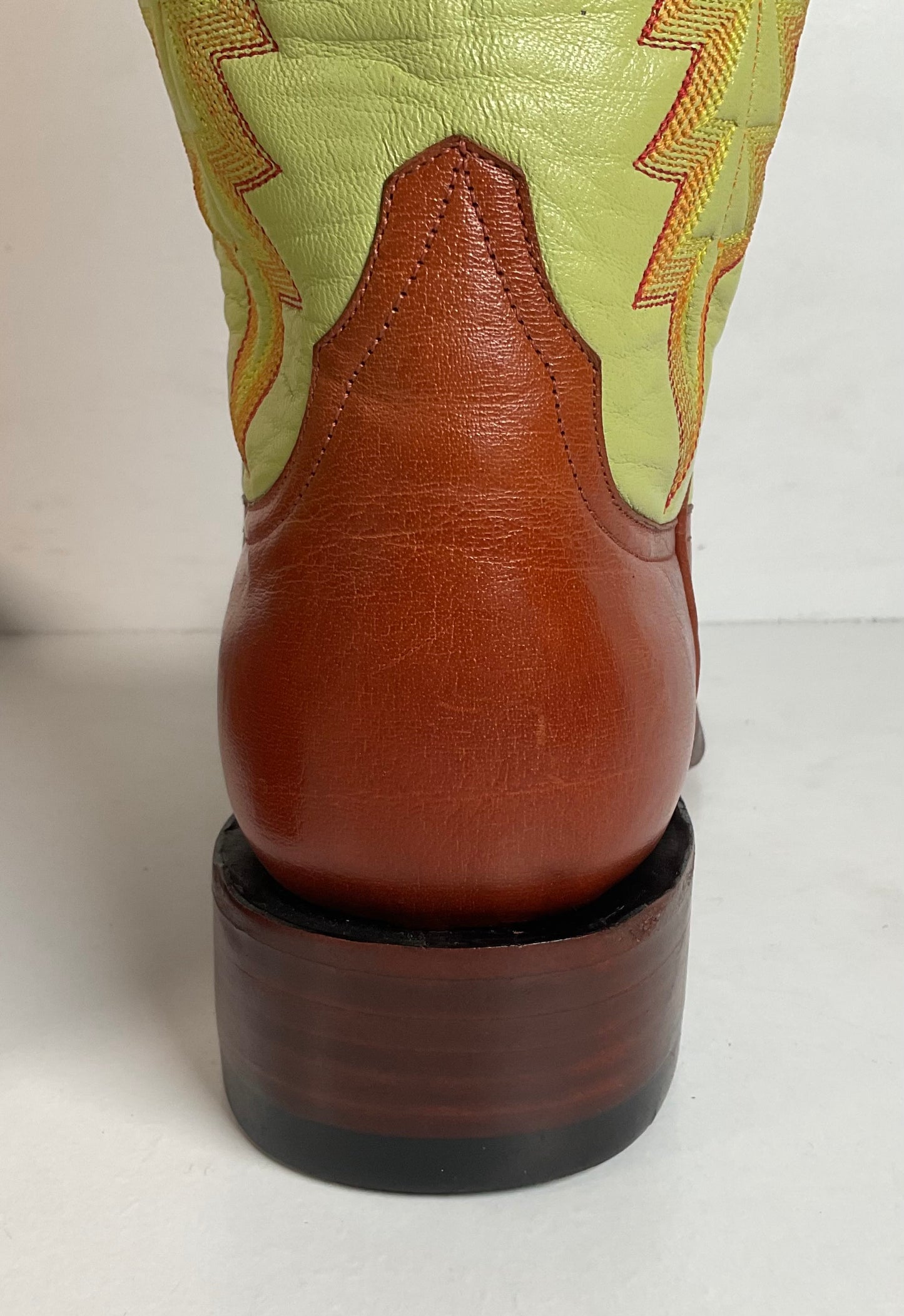 Rod Patrick Goat Skin Cowgirl Boots Men’s 8.5 B | Women’s 10 Collar Overlay