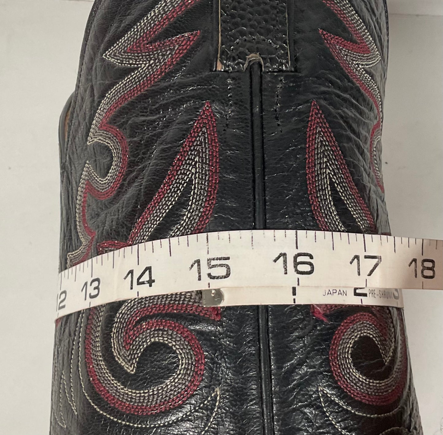 Vintage Panhandle Slim Ostrich Leg Cowboy Boots | Exotic | Black | Men’s 12 D