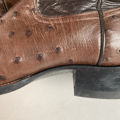 Mercedes Fort Worth Ostrich Quill Cowboy Boots | Custom | Exotic | Men’s 10
