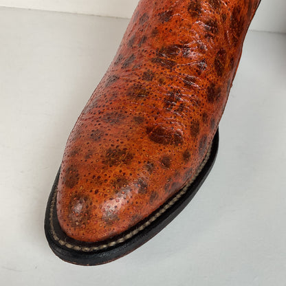 Vintage Longhorn Cowboy Boots | Exotic Wolf Fish | Men’s 9.5 D