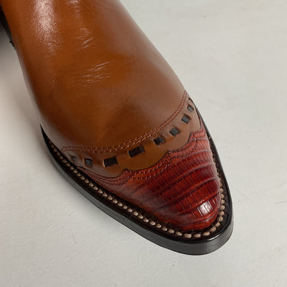 Vintage Nocona Lizard Wingtip Cowboy Boots | 1970s | Teju | Men’s 9 D