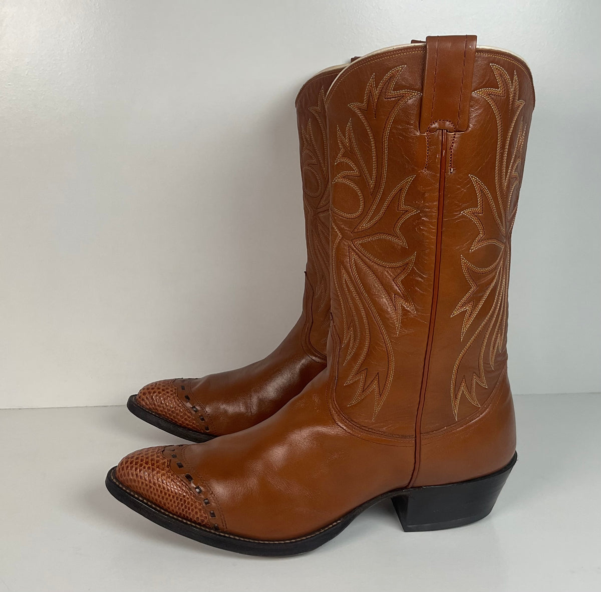Vintage Nocona Cowboy Boots | Teju Lizard Wingtip | Men’s 10.5 D