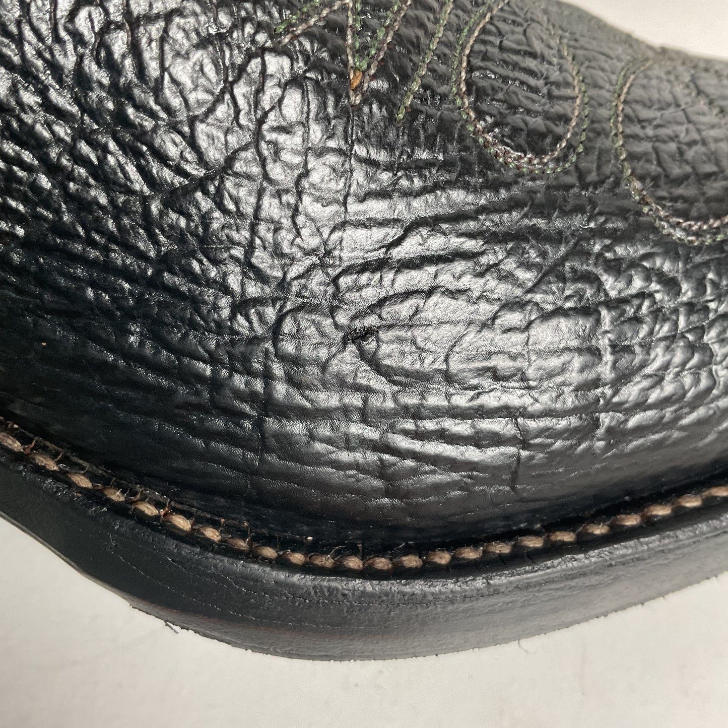 Vintage Sanders Shark Skin Buckaroo Boots Men’s 6.5 | Women’s 8 Exotic Overlay