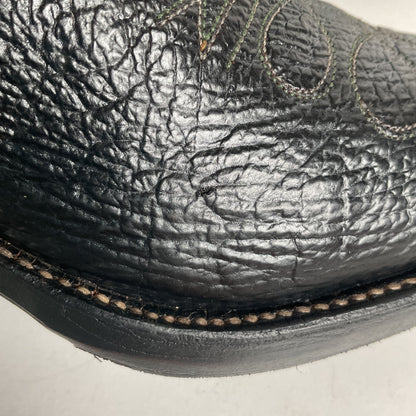 Vintage Sanders Shark Skin Buckaroo Boots Men’s 6.5 | Women’s 8 Exotic Overlay