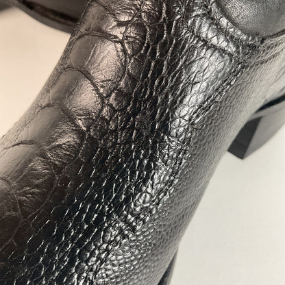 Vintage Nocona Ostrich Leg Cowboy Boots | Exotic | USA Made | 11 EE