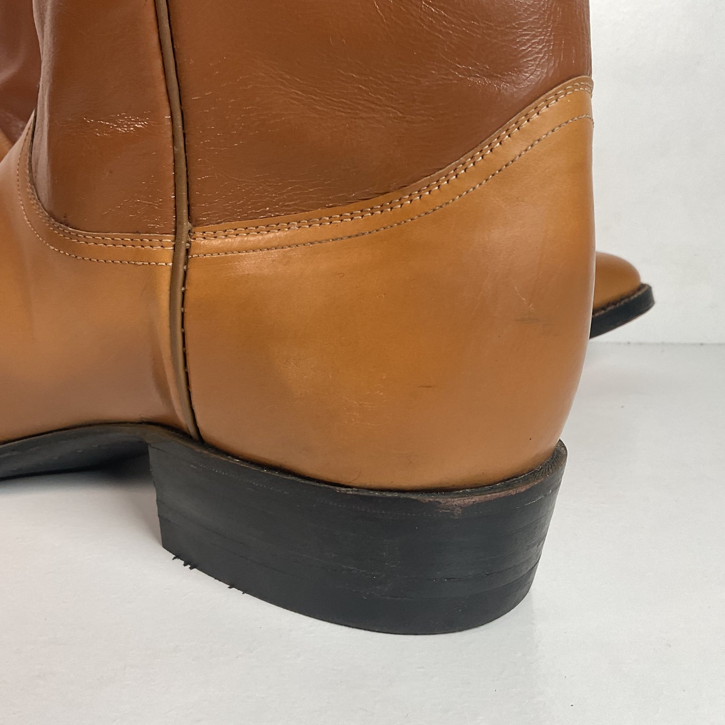 Vintage 1960s Justin Cowboy Boots 11.5 D Hand Lasted Old Fort Worth Label