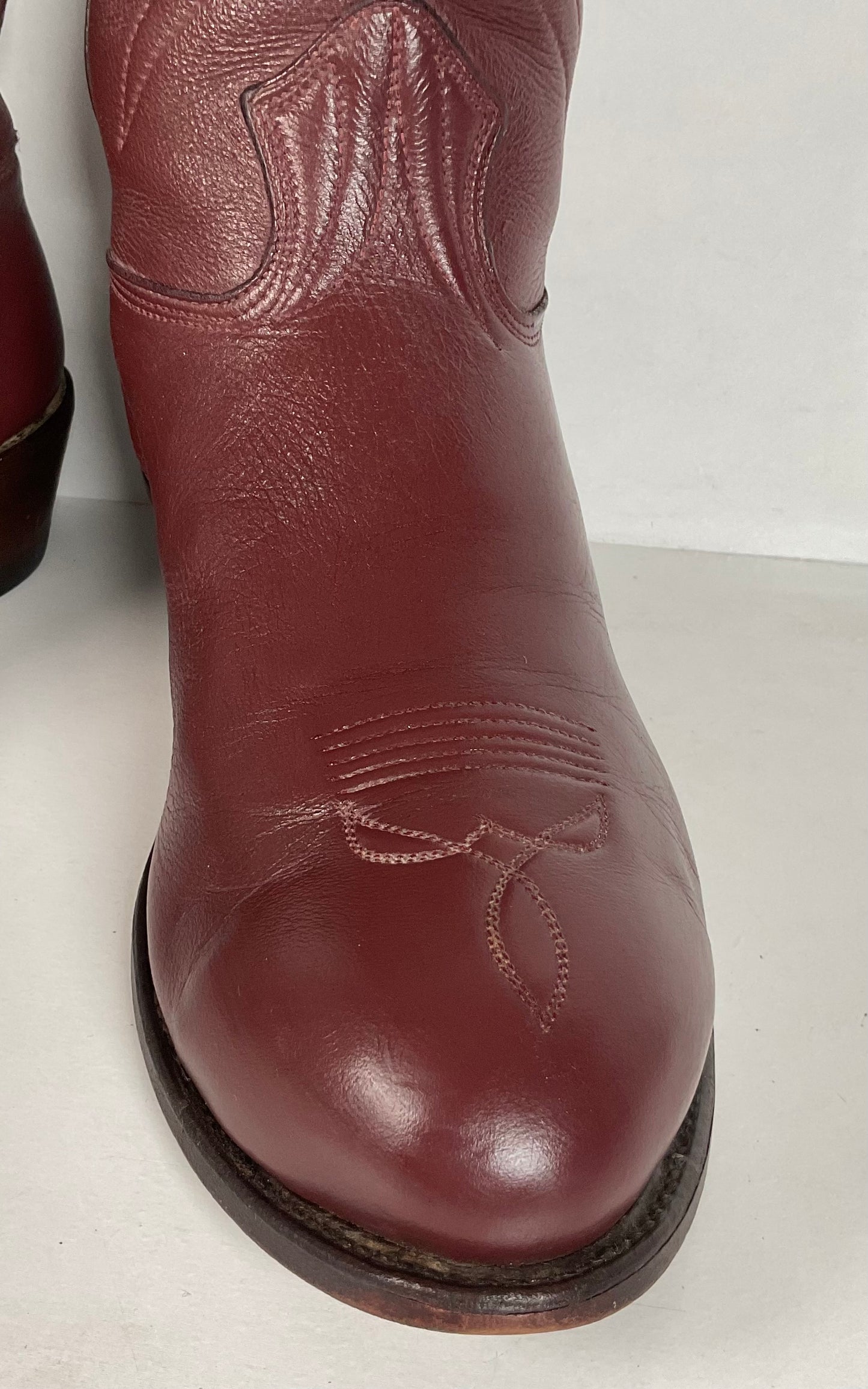 Stewart Fine Handmade Cowboy Boots | Custom | Set of (2) | Deertan | Men’s 9.5