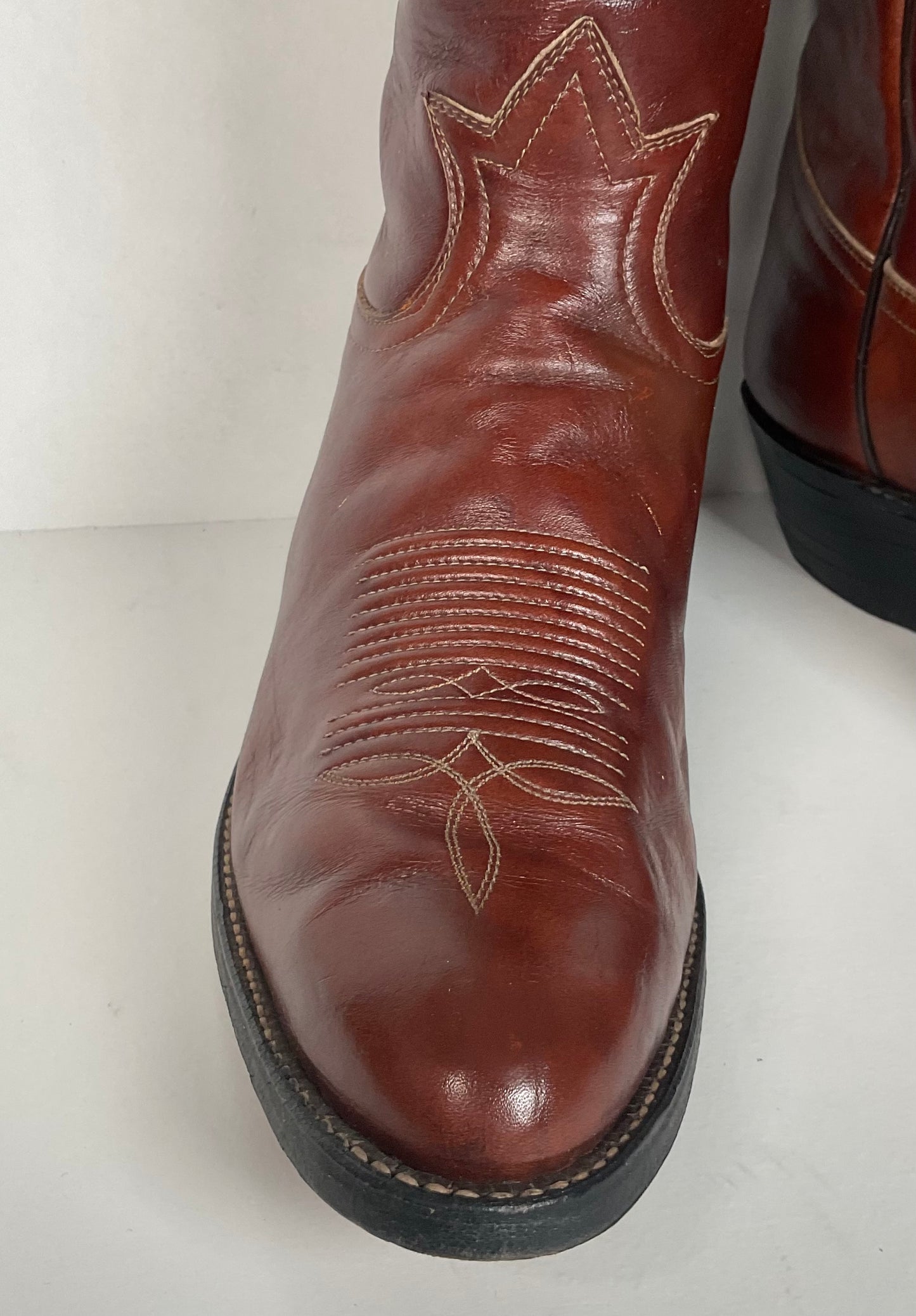 Vintage Tony Lama Cowboy Boots | Chocolate Cow | Men’s 11 D