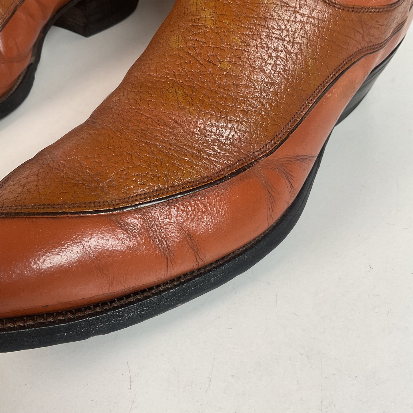 Vintage Justin Algonquin Toe Cowboy Boots | Old Fort Worth Label | Men’s 10.5 D